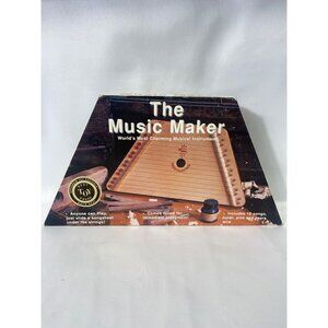 Vintage The Music Maker Nepnenoyka Lap Harp Zither Instrument with Booklet